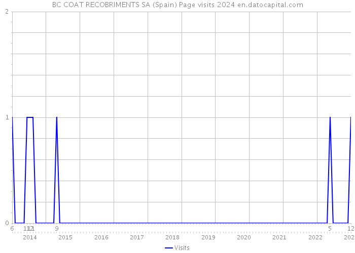 BC COAT RECOBRIMENTS SA (Spain) Page visits 2024 