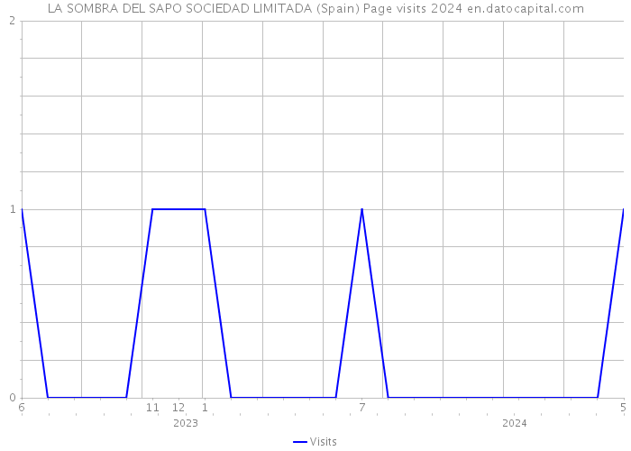 LA SOMBRA DEL SAPO SOCIEDAD LIMITADA (Spain) Page visits 2024 