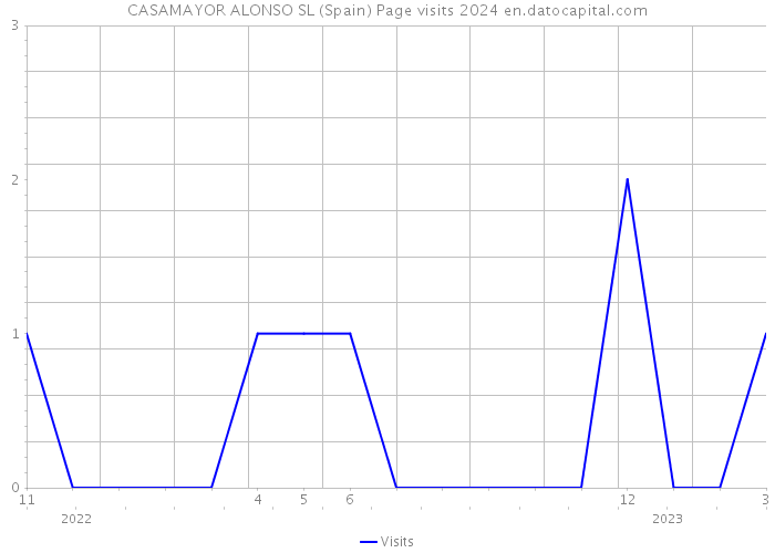 CASAMAYOR ALONSO SL (Spain) Page visits 2024 