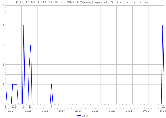 JOAQUIN MOLLINEDO GOMEZ ZORRILLA (Spain) Page visits 2024 