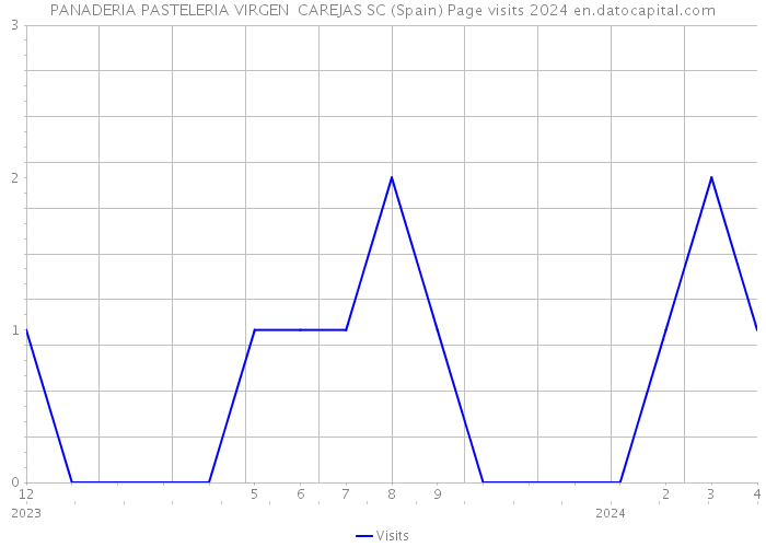 PANADERIA PASTELERIA VIRGEN CAREJAS SC (Spain) Page visits 2024 