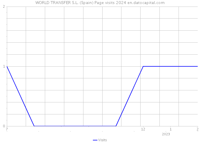 WORLD TRANSFER S.L. (Spain) Page visits 2024 
