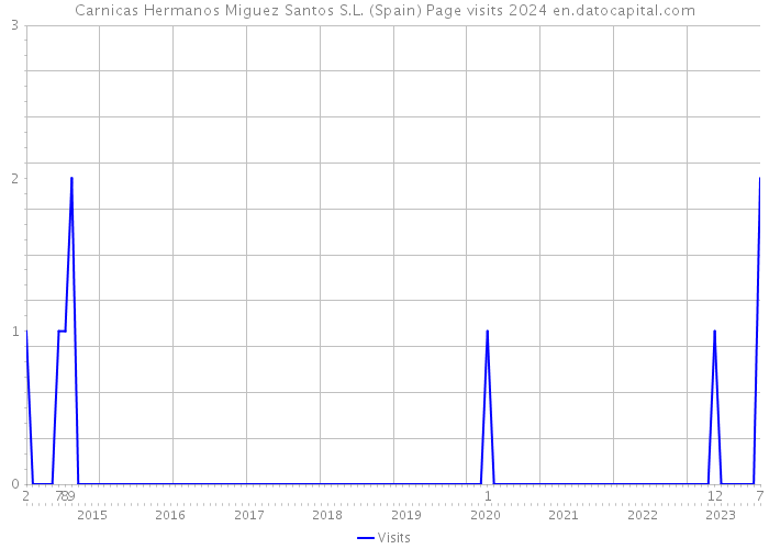 Carnicas Hermanos Miguez Santos S.L. (Spain) Page visits 2024 