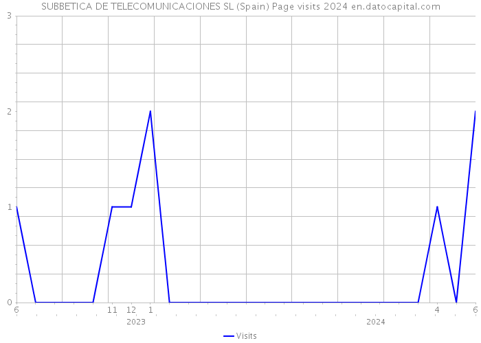 SUBBETICA DE TELECOMUNICACIONES SL (Spain) Page visits 2024 