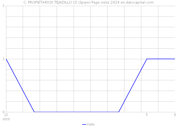 C. PROPIETARIOS TEJADILLO 15 (Spain) Page visits 2024 