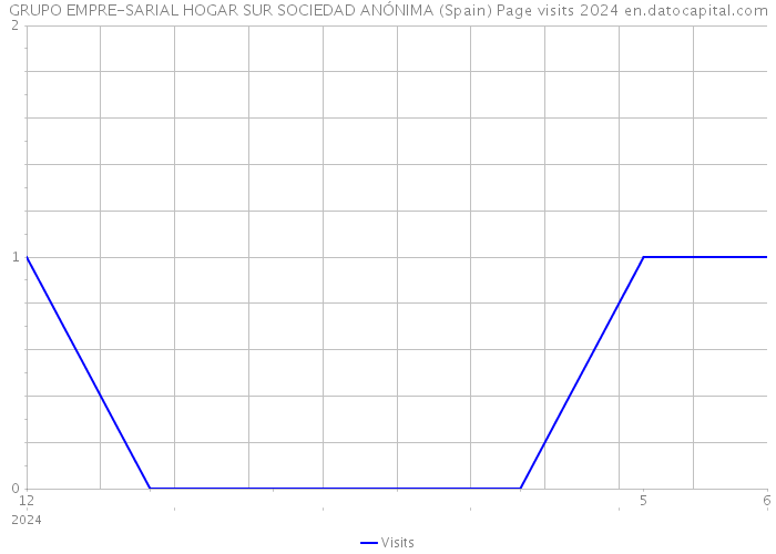 GRUPO EMPRE-SARIAL HOGAR SUR SOCIEDAD ANÓNIMA (Spain) Page visits 2024 