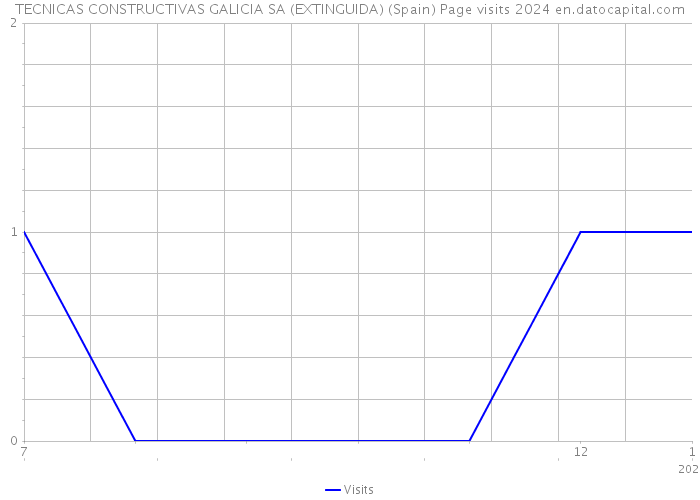 TECNICAS CONSTRUCTIVAS GALICIA SA (EXTINGUIDA) (Spain) Page visits 2024 