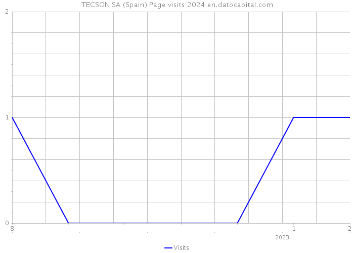 TECSON SA (Spain) Page visits 2024 