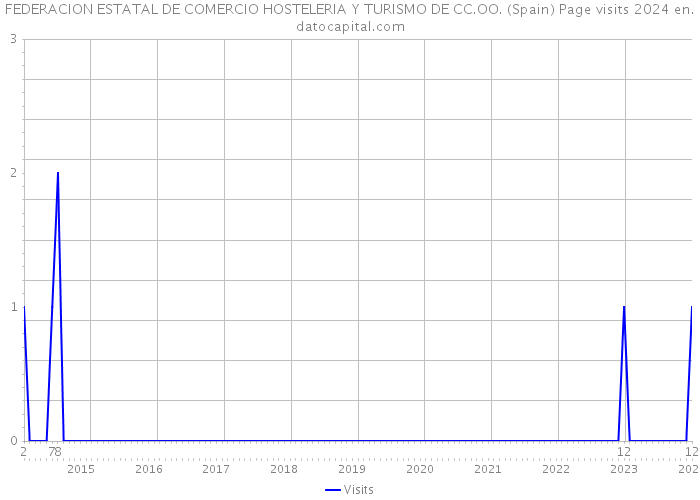 FEDERACION ESTATAL DE COMERCIO HOSTELERIA Y TURISMO DE CC.OO. (Spain) Page visits 2024 