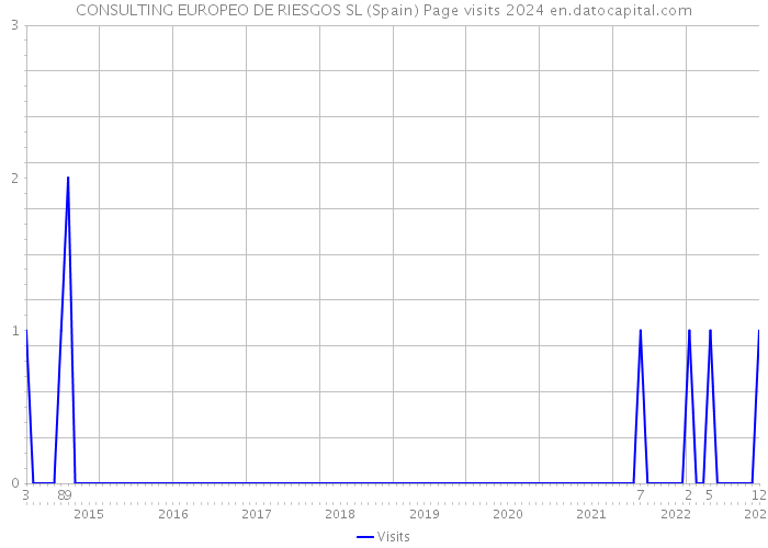 CONSULTING EUROPEO DE RIESGOS SL (Spain) Page visits 2024 