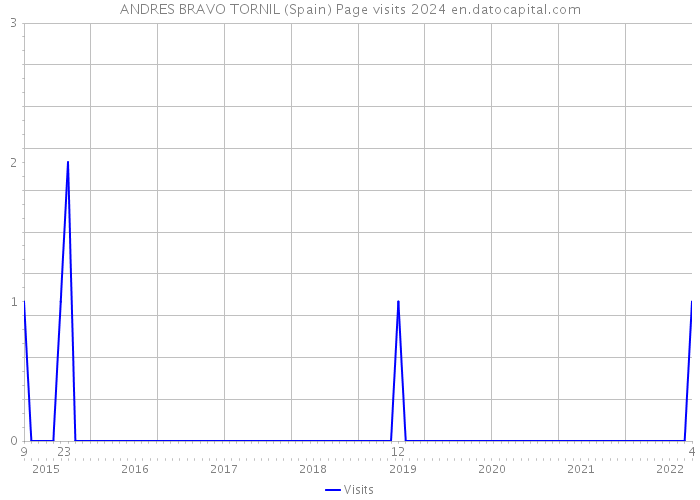 ANDRES BRAVO TORNIL (Spain) Page visits 2024 