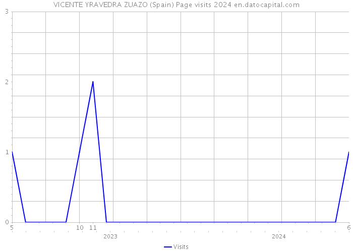 VICENTE YRAVEDRA ZUAZO (Spain) Page visits 2024 