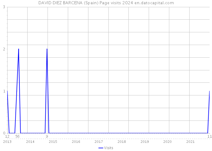 DAVID DIEZ BARCENA (Spain) Page visits 2024 