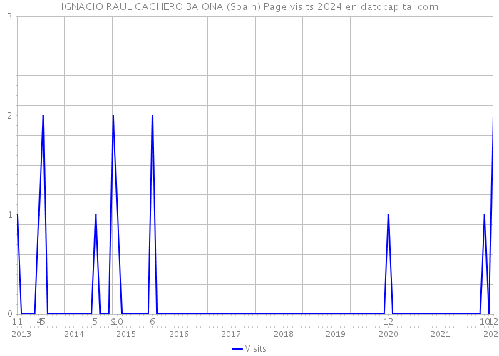 IGNACIO RAUL CACHERO BAIONA (Spain) Page visits 2024 