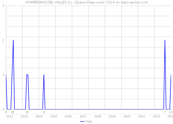 HOMBRERAS DEL VALLES S.L. (Spain) Page visits 2024 
