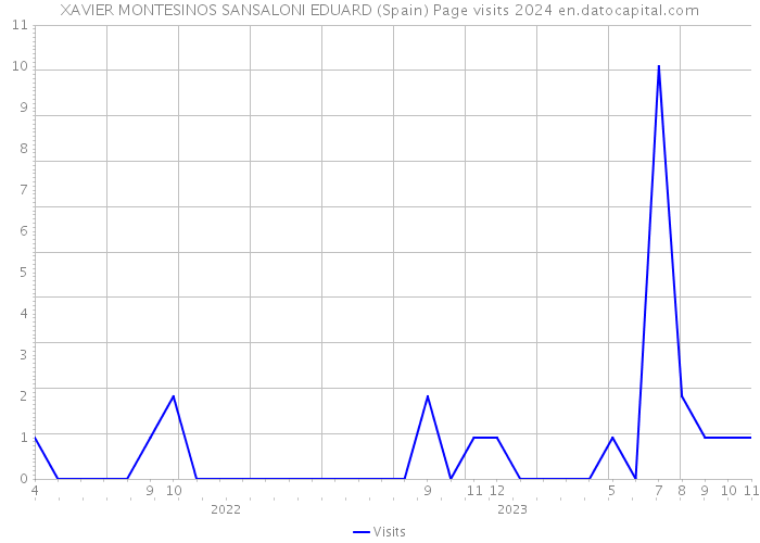 XAVIER MONTESINOS SANSALONI EDUARD (Spain) Page visits 2024 