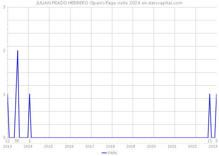 JULIAN PRADO HERRERO (Spain) Page visits 2024 