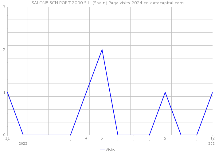 SALONE BCN PORT 2000 S.L. (Spain) Page visits 2024 