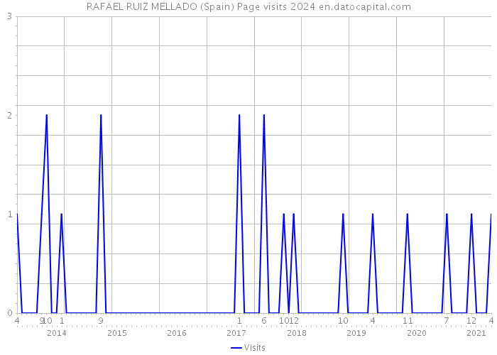 RAFAEL RUIZ MELLADO (Spain) Page visits 2024 