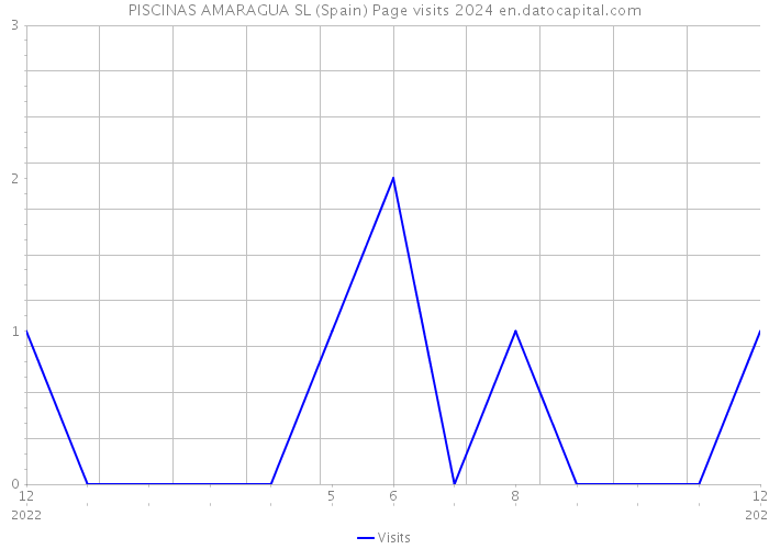 PISCINAS AMARAGUA SL (Spain) Page visits 2024 