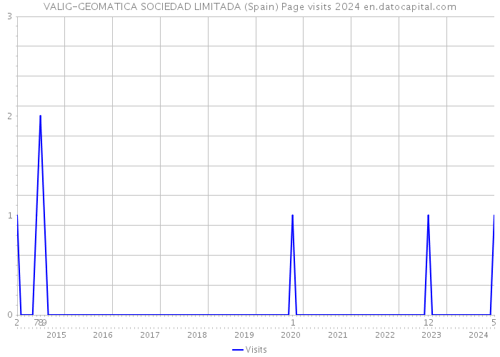 VALIG-GEOMATICA SOCIEDAD LIMITADA (Spain) Page visits 2024 