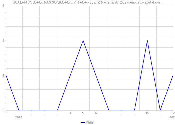 GUALAN SOLDADURAS SOCIEDAD LIMITADA (Spain) Page visits 2024 