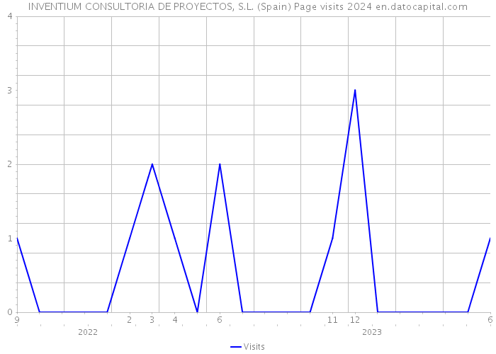 INVENTIUM CONSULTORIA DE PROYECTOS, S.L. (Spain) Page visits 2024 