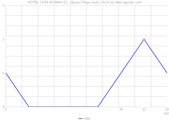 HOTEL CASA ROMAN S.L. (Spain) Page visits 2024 