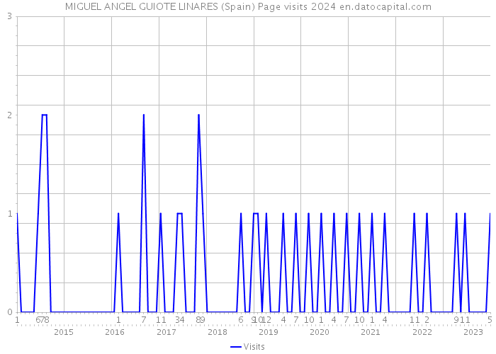 MIGUEL ANGEL GUIOTE LINARES (Spain) Page visits 2024 