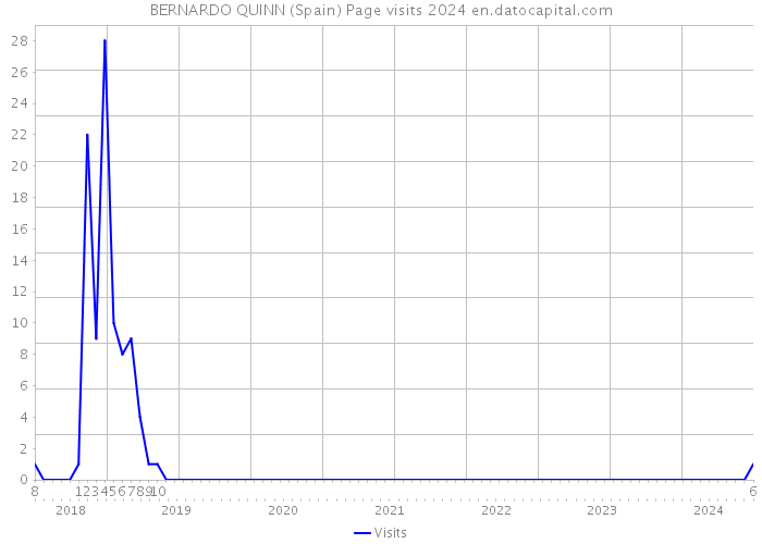 BERNARDO QUINN (Spain) Page visits 2024 