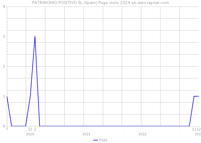 PATRIMONIO POSITIVO SL (Spain) Page visits 2024 