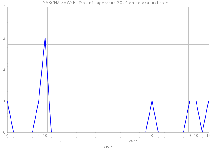 YASCHA ZAWREL (Spain) Page visits 2024 