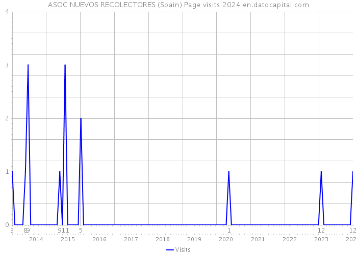 ASOC NUEVOS RECOLECTORES (Spain) Page visits 2024 