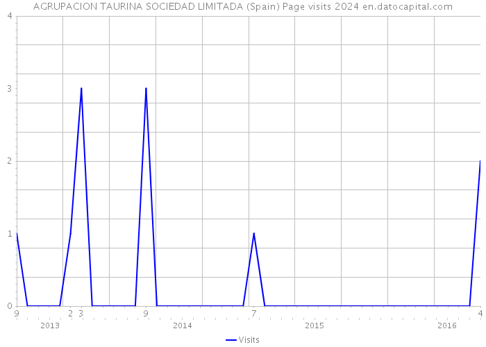 AGRUPACION TAURINA SOCIEDAD LIMITADA (Spain) Page visits 2024 