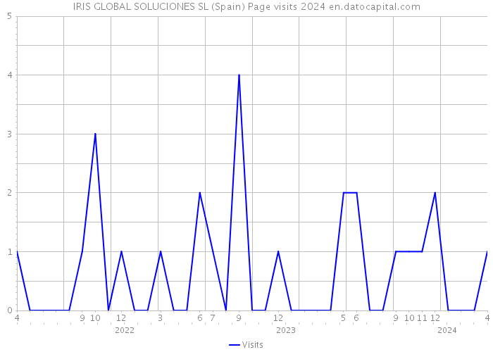 IRIS GLOBAL SOLUCIONES SL (Spain) Page visits 2024 