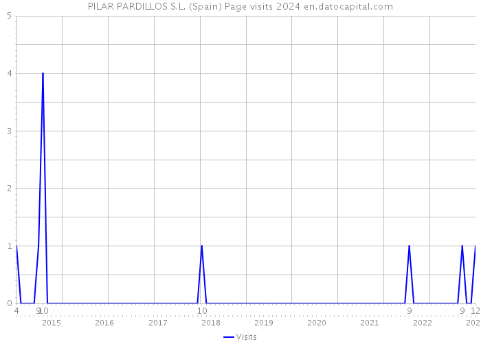 PILAR PARDILLOS S.L. (Spain) Page visits 2024 