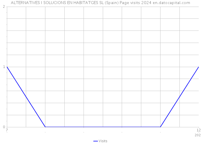 ALTERNATIVES I SOLUCIONS EN HABITATGES SL (Spain) Page visits 2024 