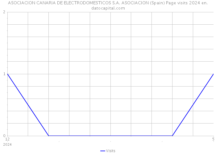ASOCIACION CANARIA DE ELECTRODOMESTICOS S.A. ASOCIACION (Spain) Page visits 2024 