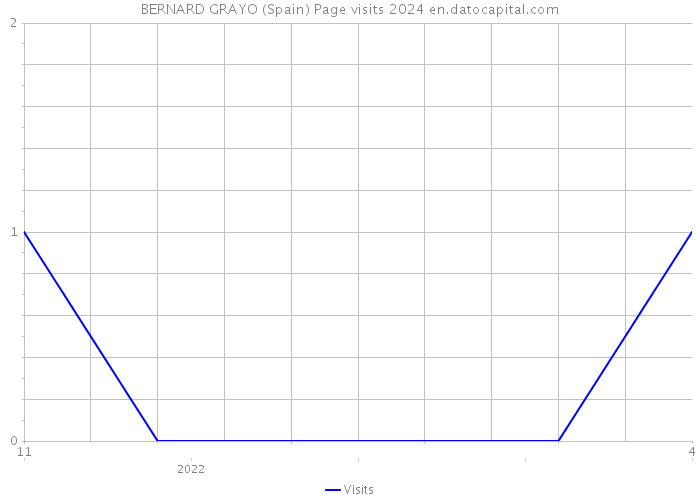 BERNARD GRAYO (Spain) Page visits 2024 