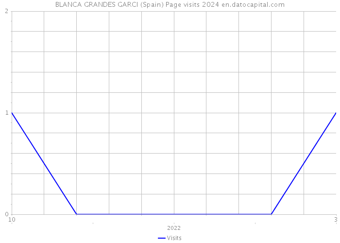 BLANCA GRANDES GARCI (Spain) Page visits 2024 