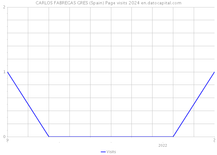 CARLOS FABREGAS GRES (Spain) Page visits 2024 