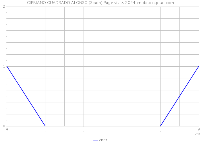 CIPRIANO CUADRADO ALONSO (Spain) Page visits 2024 