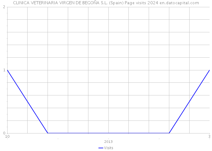 CLINICA VETERINARIA VIRGEN DE BEGOÑA S.L. (Spain) Page visits 2024 