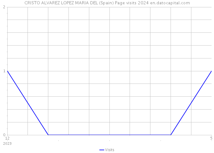 CRISTO ALVAREZ LOPEZ MARIA DEL (Spain) Page visits 2024 