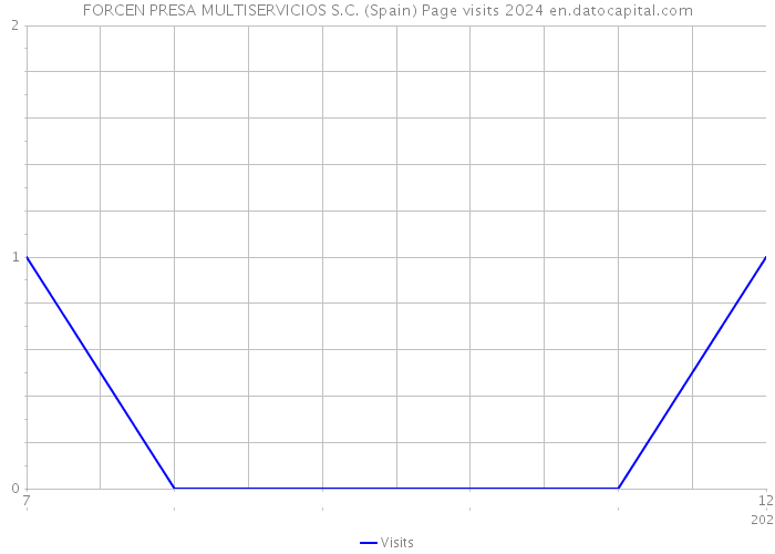 FORCEN PRESA MULTISERVICIOS S.C. (Spain) Page visits 2024 