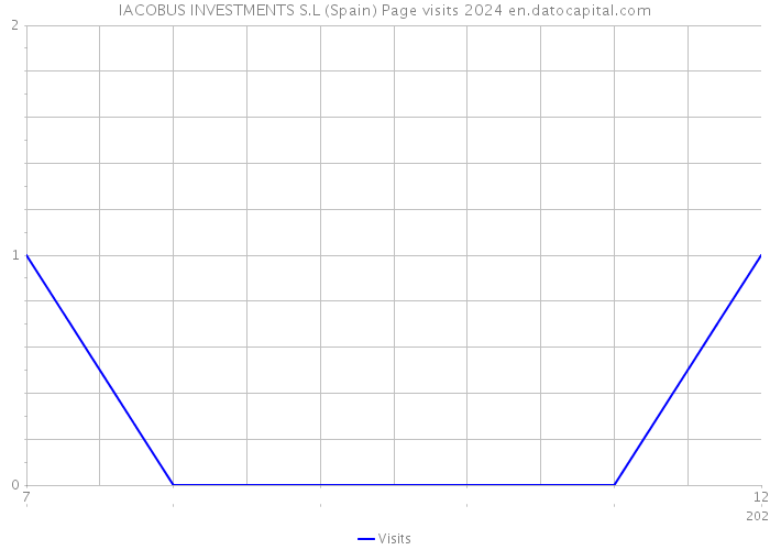 IACOBUS INVESTMENTS S.L (Spain) Page visits 2024 