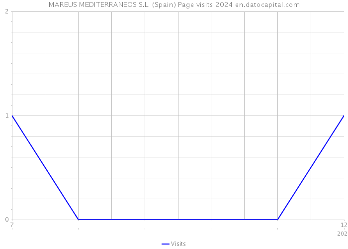 MAREUS MEDITERRANEOS S.L. (Spain) Page visits 2024 