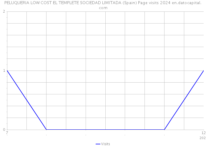 PELUQUERIA LOW COST EL TEMPLETE SOCIEDAD LIMITADA (Spain) Page visits 2024 