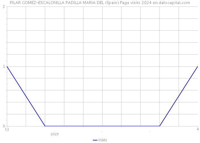 PILAR GOMEZ-ESCALONILLA PADILLA MARIA DEL (Spain) Page visits 2024 