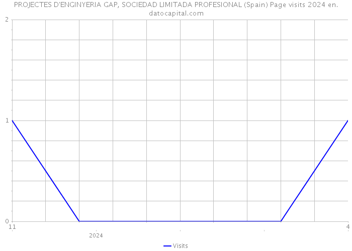 PROJECTES D'ENGINYERIA GAP, SOCIEDAD LIMITADA PROFESIONAL (Spain) Page visits 2024 